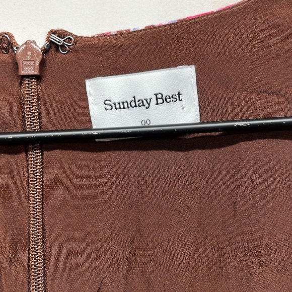 Final Price! Aritzia Tinsley Puff Sleeve Floral Mini Dress Sunday Best - Picture 5 of 8